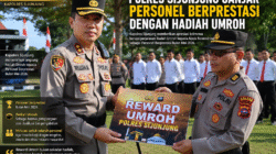 Polres Sijunjung Ganjar Personel Berprestasi dengan Hadiah Umroh